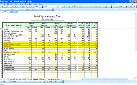 Personal Accounting Spreadsheet — db-excel.com