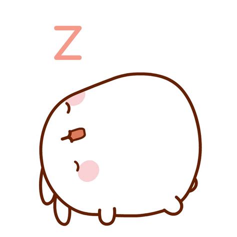 Sleep Love By Molang Find Share On Giphy Sleeping Cute