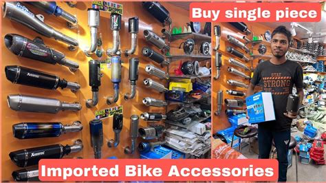 Bike Accessories Market Karol Bagh Delhi Imported Exhaust At Cheapest