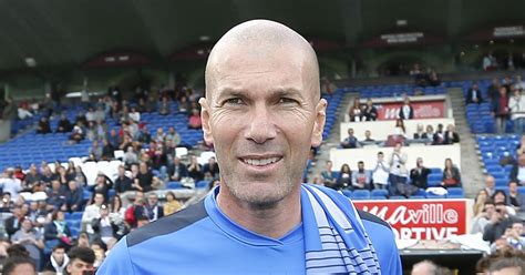 Zinédine Zidane entraîneur du Real Madrid lors du Match des légendes