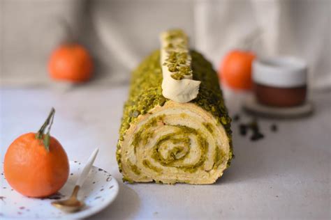 Recette De B Che Roul E Pistache Fleur D Oranger D Licieux G Teau