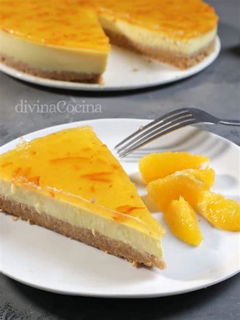 Tarta De Naranja F Cil Sin Horno Receta De Divina Cocina