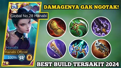 Hanabi Best Build Tersakit Damagenya Gak Ngotak Top Global