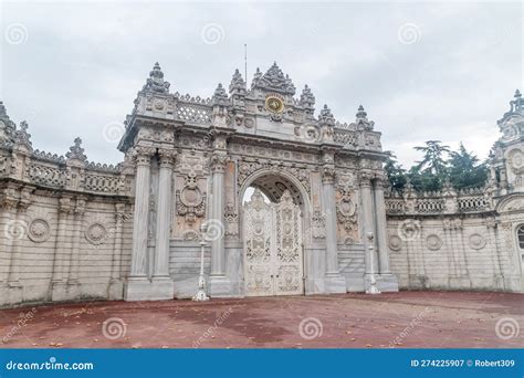 Dolmabahce Sarayi Ottoman Sultans Palace In Istanbul Turkey Editorial