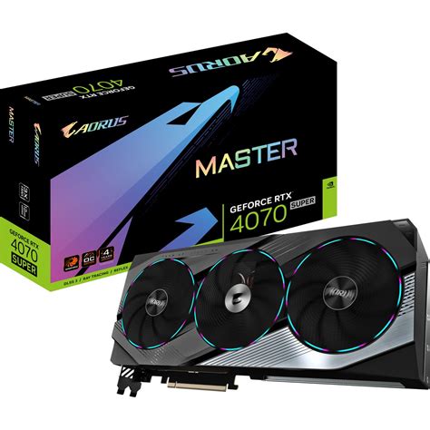 12GB Gigabyte GeForce RTX 4070 SUPER AORUS Master 12G Aktiv PCIe 4.0 ...