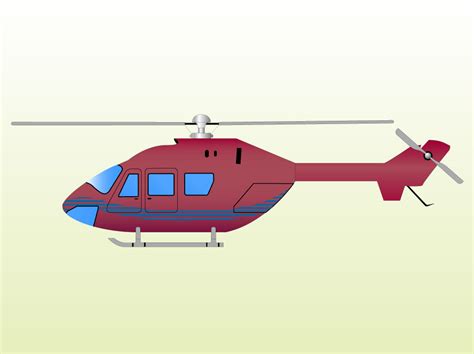 Red Helicopter Clip Art Vector Art And Graphics