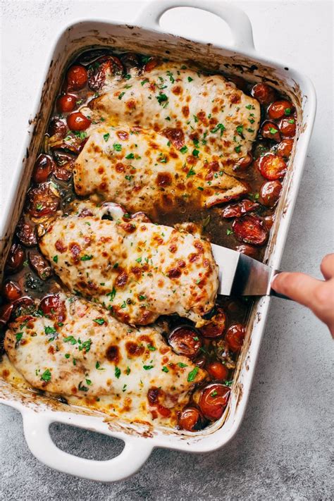 Tomato Baked Chicken With Mozzarella Recipe Little Spice Jar