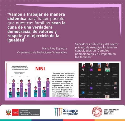 Ministerio De La Mujer Y Poblaciones Vulnerables On Twitter Vamos A Trabajar De Manera