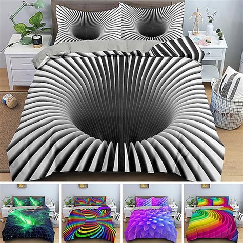 Literie 3D Vortex Impression Housse De Couette Ensembles De Literie