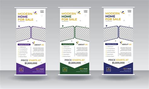 Modern Real Estate Roll Up Banner Corporate Real Estate Sale Vertical