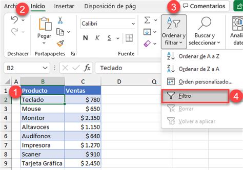 Mostrar U Ocultar Las Flechas Del Autofiltro En Excel Y Google Sheets