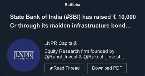 State Bank Of India Sbi Has Raised ₹ 10 000 Cr Through Its Maiden Infrastructure Bond