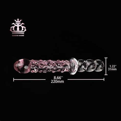 Standing Penis Shape Clear Glass Yoni Wand Glass Dildo Crystal Intimate