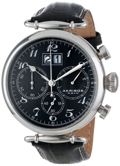 Akribos Xxiv Men S Chronograph Quartz Watch Large Subdials And Date