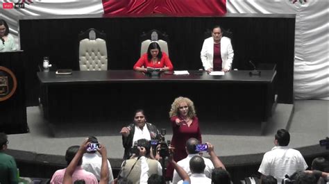 RINDEN PROTESTA LUZ MARÍA BERISTAIN Y ALFONSA PADILLA MEDINA COMO