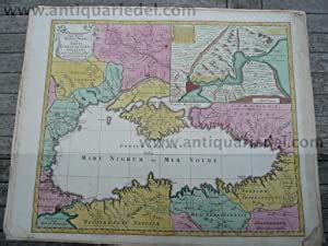 Nova Mappa Maris Nigri Anno Lotter T C Map Of The Black Sea