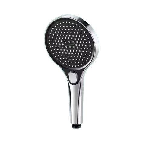 13 Cm Big Panel High Pressure Shower Head Black 3 Modes Large Flow