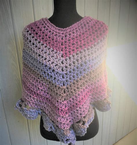 Easiest Crochet Poncho Ever Light And Joy Designs