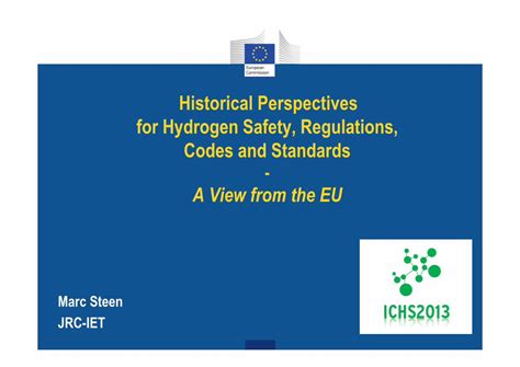 PDF Historical Perspectives For Hydrogen Safety Regulations Codes