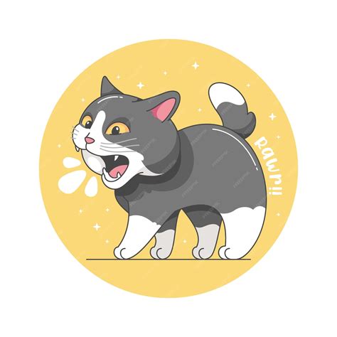 Vetor de memes de gatos engraçados | Vetor Premium