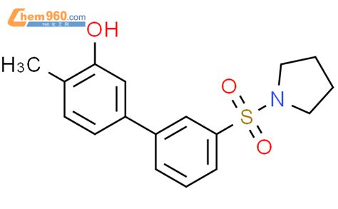 1261917 83 2 2 methyl 5 3 pyrrolidin 1 ylsulfonylphenyl phenolCAS号