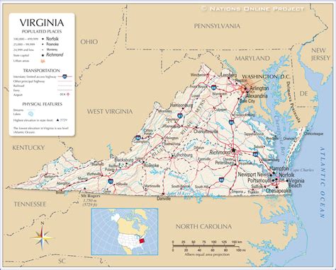 Map Virginia | Virginia Map