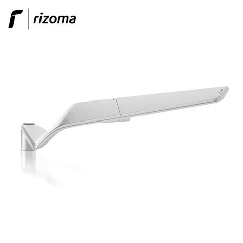 Pair Of Rizoma Stealth Naked Mirrors In Silver Aluminum For Kawasaki