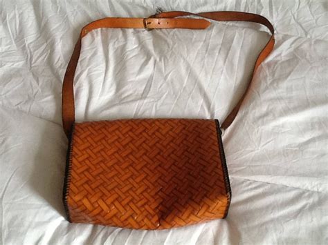 Light Brown Leather Vintage Bespoke Bag. - Etsy