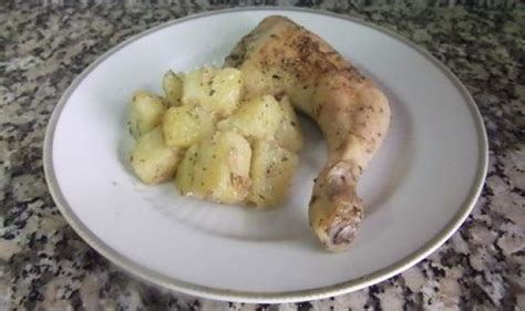 Cuartos Traseros De Pollo Al Horno Con Patatas Plato Principal Recetas