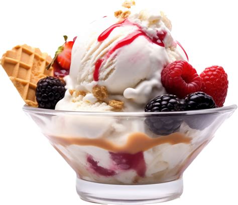 Ice Cream Sundae With 25064776 Png