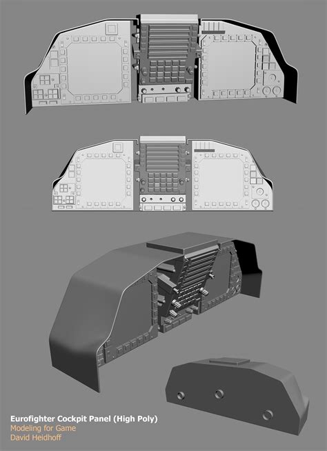 Eurofighter Cockpit Panel — polycount