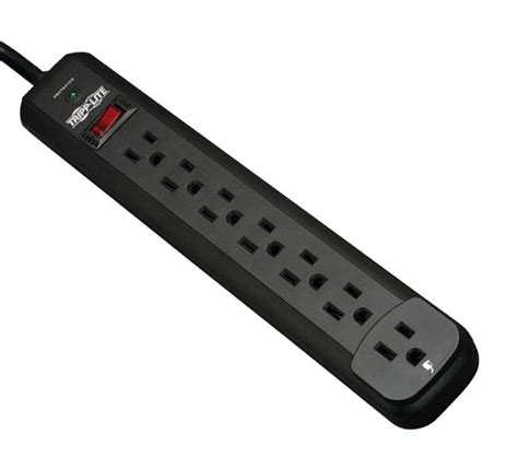 Tlp712b Eaton Tripp Lite Surge Protector Black Housing 7 Outlets