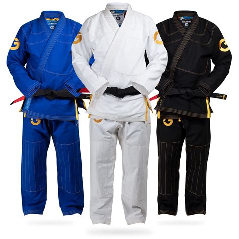 Buy Gold Bjj Jiu Jitsu Gi Ultra Strong Gold Weave Premium Kimono