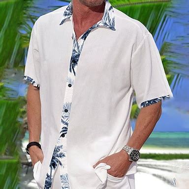 Per Uomo Camicia Camicia Estiva Camicia Da Spiaggia Camicia Hawaiana