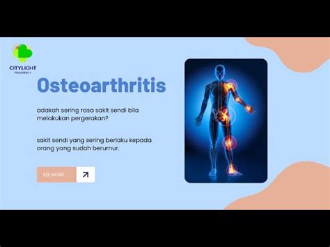 Citylight Pharmacy 3 Minutes Health Tips Apa Itu Osteoarthritis Sakit