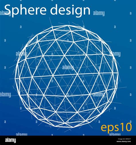 Global Wireframe Sphere Vector Eps10 Stock Vector Image And Art Alamy