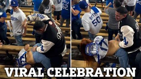 La Dodgers Fan Goes Viral For Raunchy Celebration After Yankees World