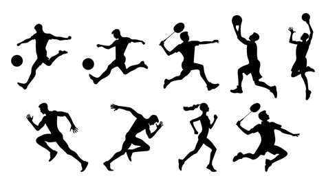 Silhouette of a Sports Athlete 49479303 Vector Art at Vecteezy