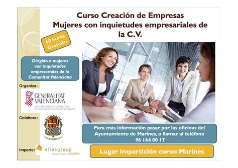 Curso Creación De Empresas Para Mujeres Marines