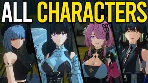 All Characters Gameplay In Wuthering Waves Anime Open World YouTube