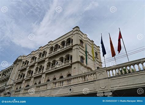 Iconic Grand Hotel At Esplanade, Dharmatala, Kolkata, India Editorial ...