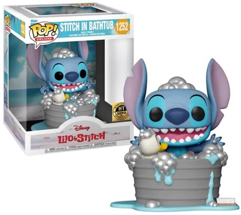 Funko Disney Lilo Stitch Pop Deluxe Stitch Vinyl Figure In Bathtub