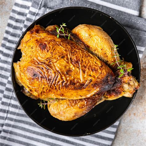 Premium Photo | Chicken baked poultry meat fresh ready to cook healthy ...