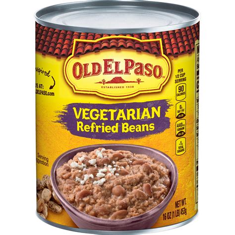 Vegetarian Refried Beans Mexican Sides Old El Paso