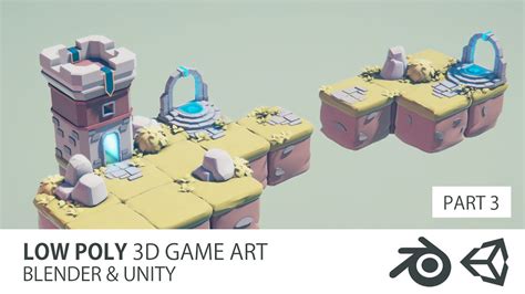 Simple Low Poly Game Art Part 3 Blender And Unity 3d Low Poly Game Low Poly Assets Game