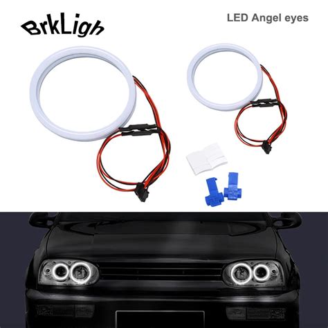 P S Branco Drl Led Angel Eyes Halo An Is De Algod O Luzes Para