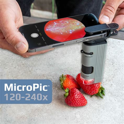 MicroBrite Plus 60x 120x Magnification LED Lit Pocket Microscope