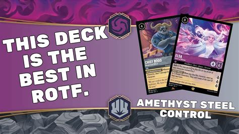 Deck Tech ROTF 14 Amethyst Steel Control With Deck Review And