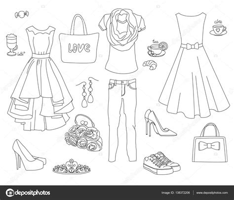 Adult Coloring Book Fashion And Clothes Colouring Pages Hong Kong