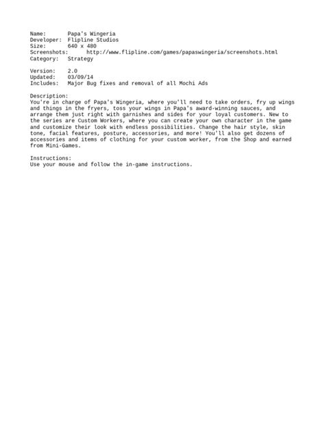 Game Info Pdf